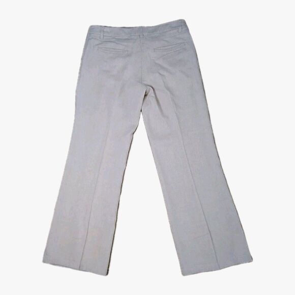 PER UNA Linen Lyocell Straight Leg Trousers Biege 32/28.5 Sz US 8 Clean Girl EUC - Picture 4 of 9